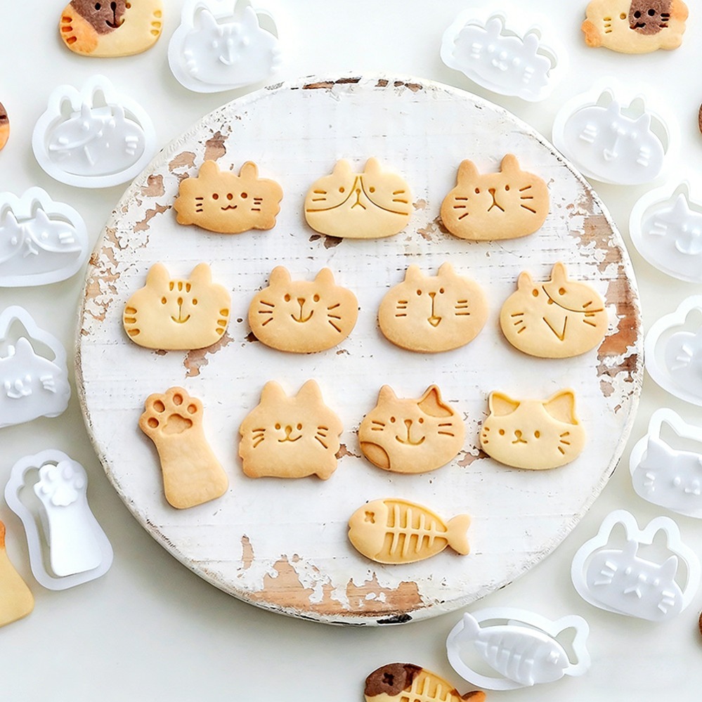 Kitchen Appliances Packages - Cute Kitten DIY Stamp Cookie Cutters
