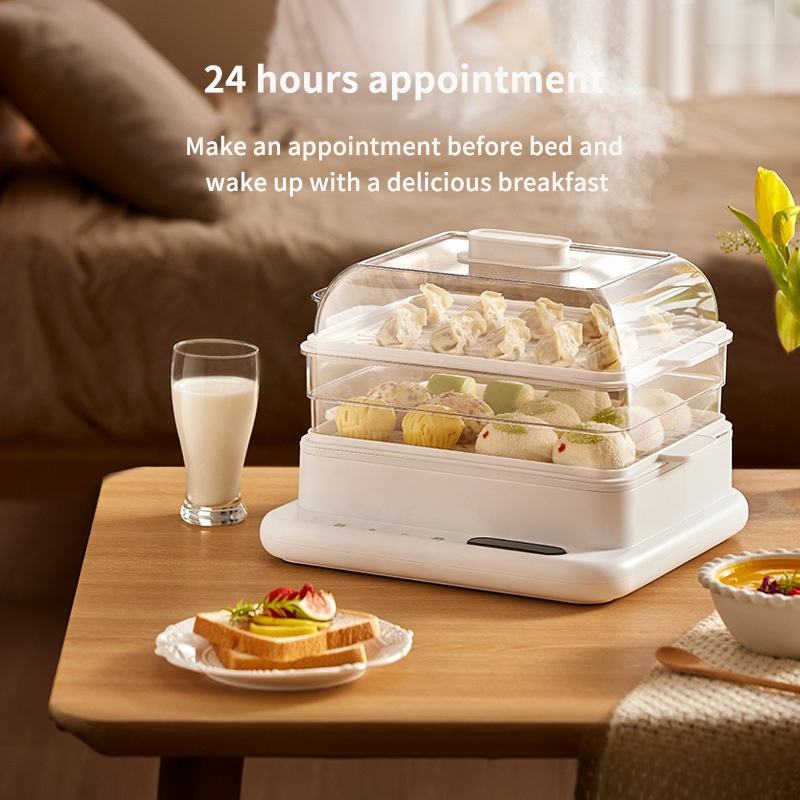 34L 800W Electric Steamer - 3- - Kitchen Appliances Wholesale recension och pris