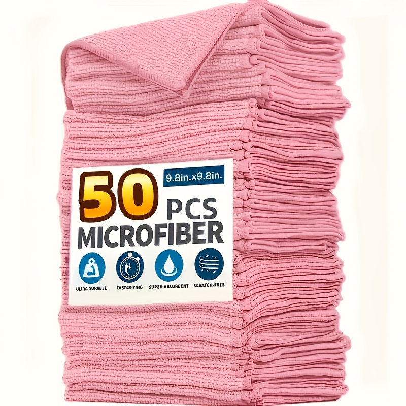 1-50Pcs Light Pink Microfiber  - Kitchen Appliances Home recension och pris