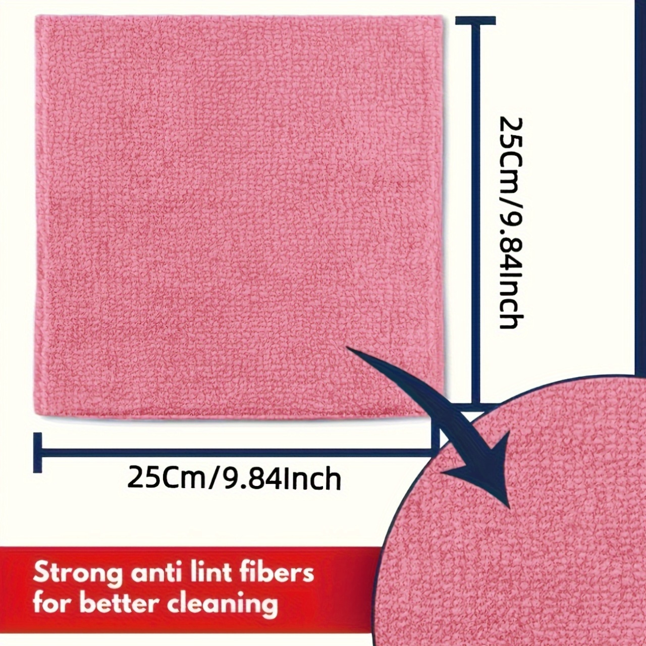 1-50Pcs Light Pink Microfiber  - Kitchen Appliances Home recension och pris